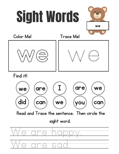 Tracing — Worksheet 15, page 6