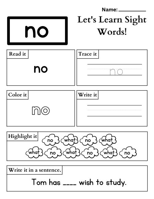 Tracing — Worksheet 16, page 6