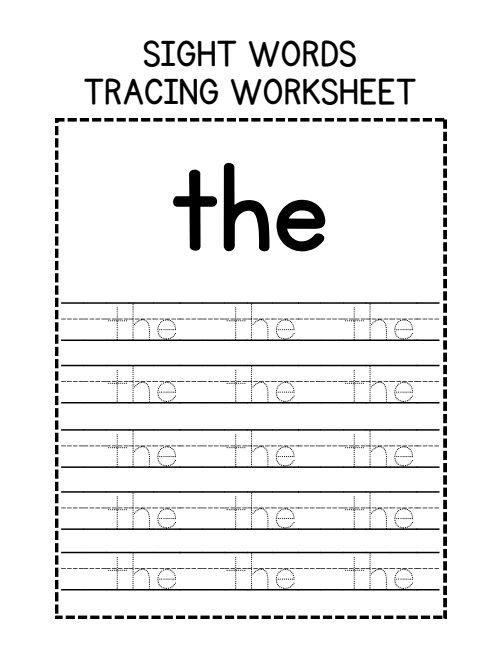 Tracing — Worksheet 18, page 2