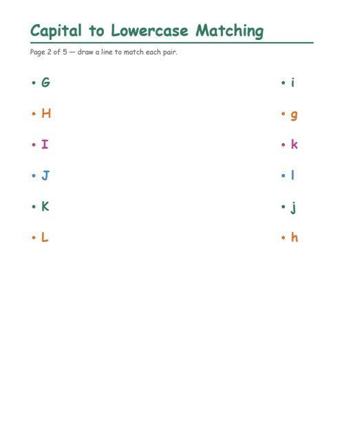 Capital to Lowercase Matching, page 2