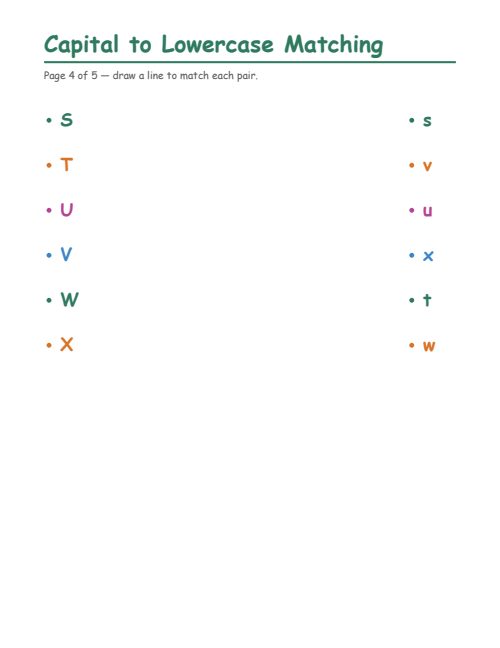 Capital to Lowercase Matching, page 4