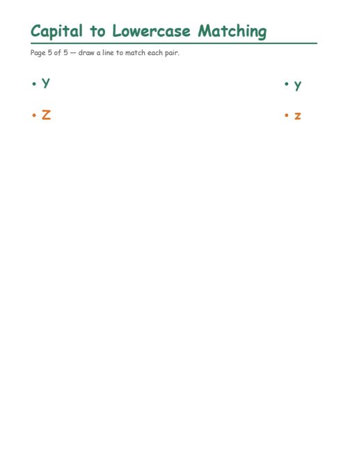 Capital to Lowercase Matching, page 5