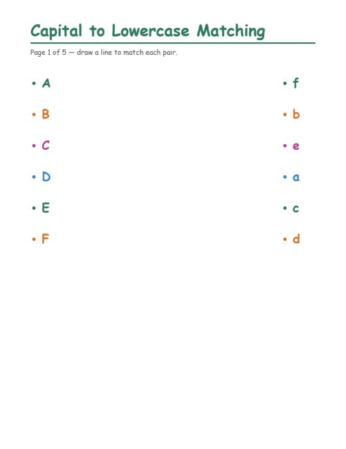 Capital to Lowercase Matching