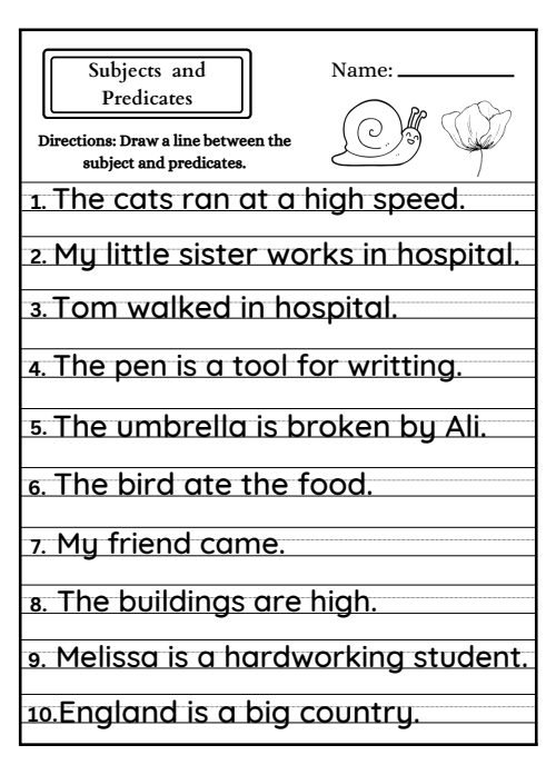 Verbs — Worksheet 2, page 4