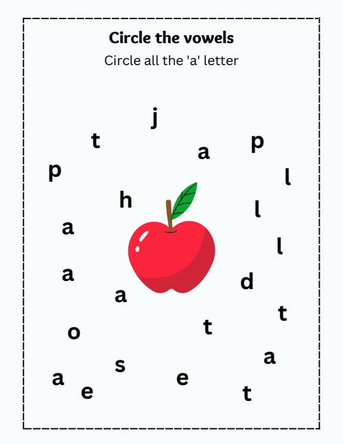 Vowels Worksheet