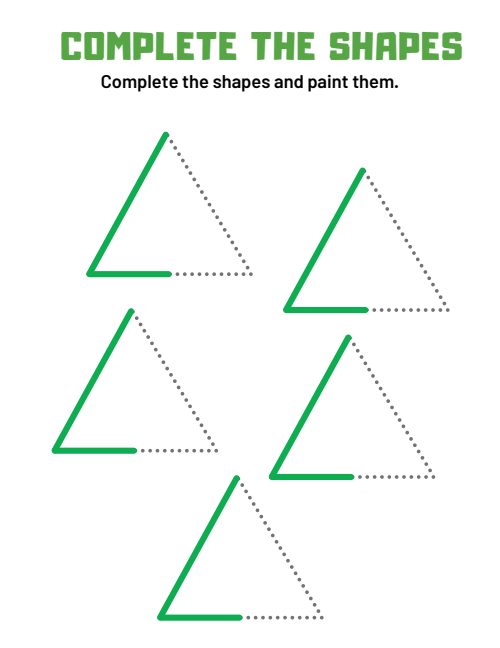 Complete the Shapes — Worksheet 1, page 3