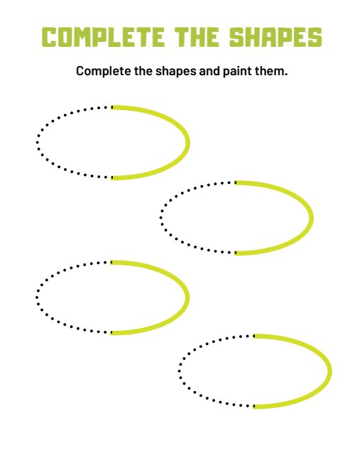 Complete the Shapes — Worksheet 1, page 6