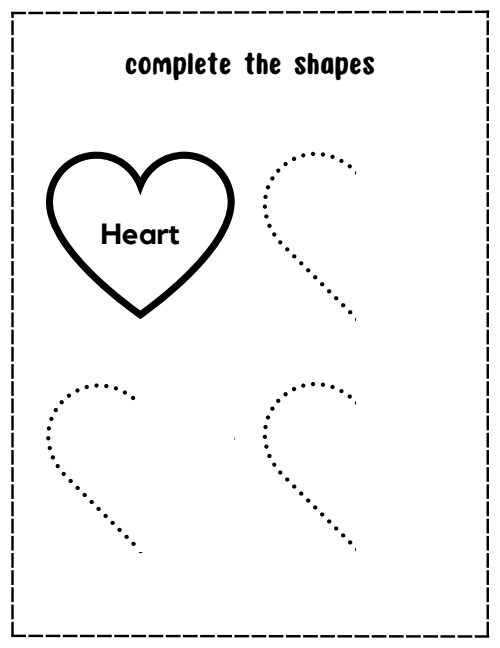 Complete the Shapes — Worksheet 2, page 3