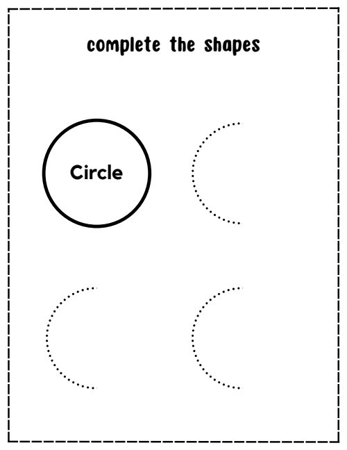 Complete the Shapes — Worksheet 2, page 5