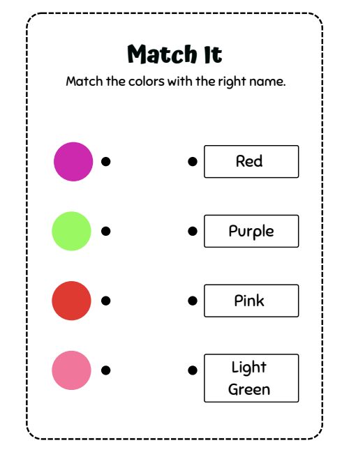 Matching — Worksheet 1, page 2