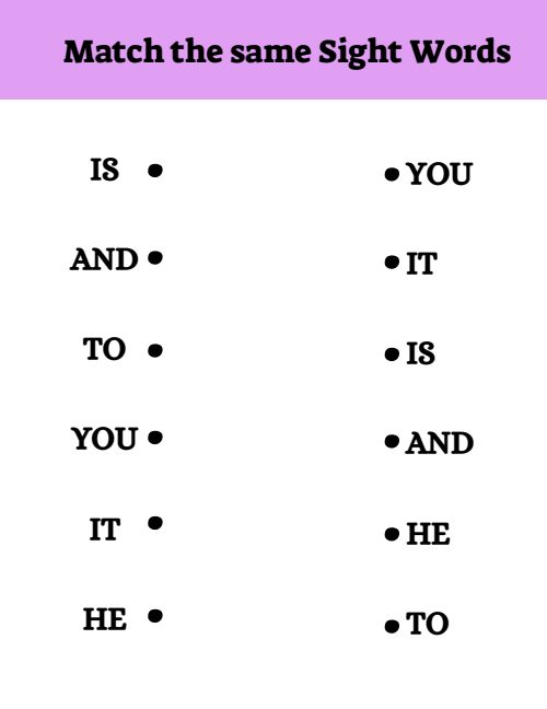 Matching — Worksheet 2, page 2