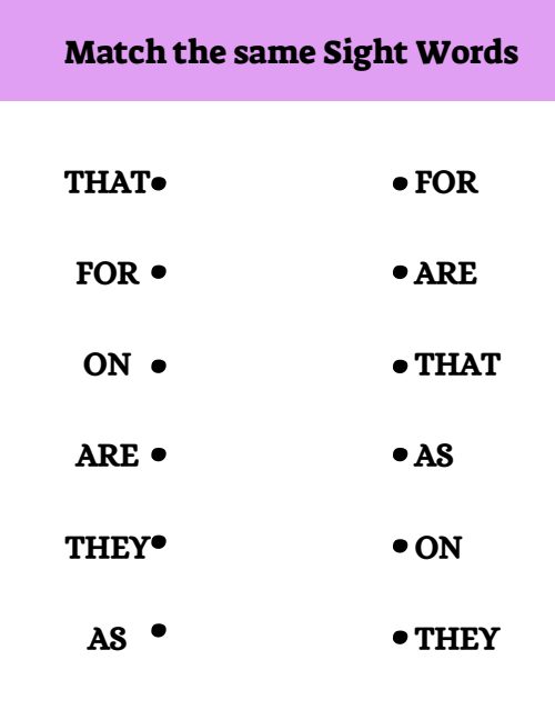 Matching — Worksheet 2, page 3