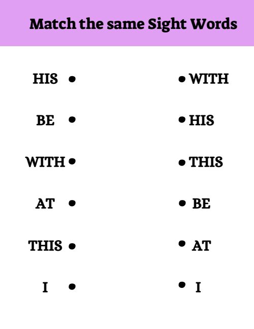 Matching — Worksheet 2, page 4