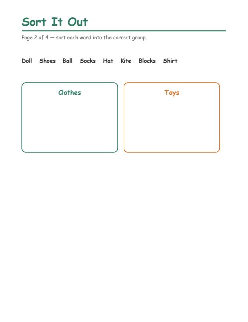 Sort It Out, page 2
