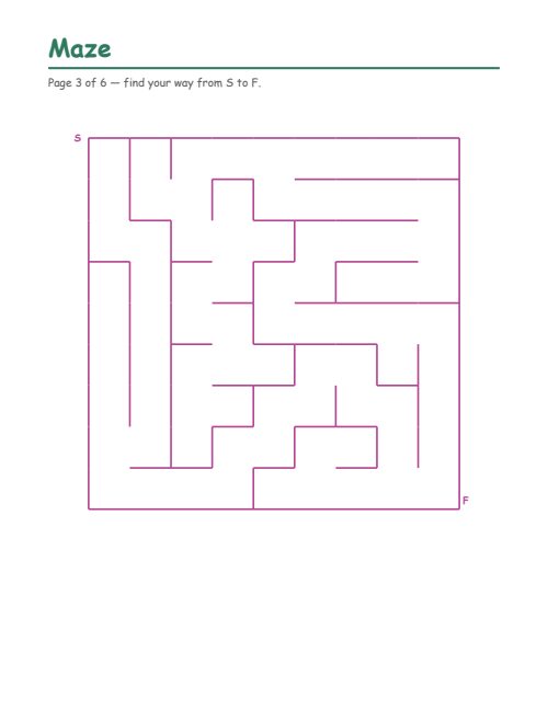 Mazes, page 3