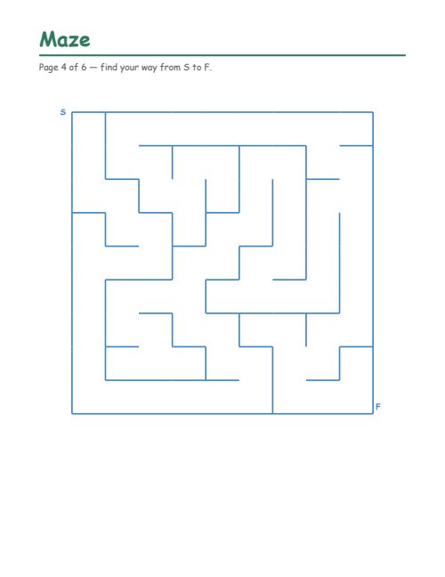 Mazes, page 4