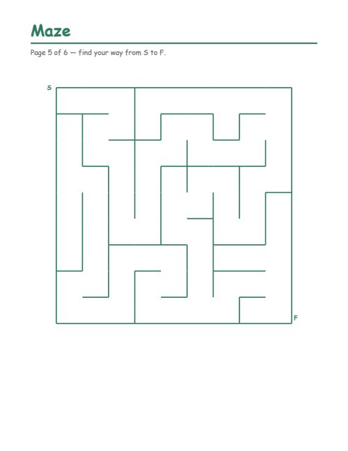 Mazes, page 5