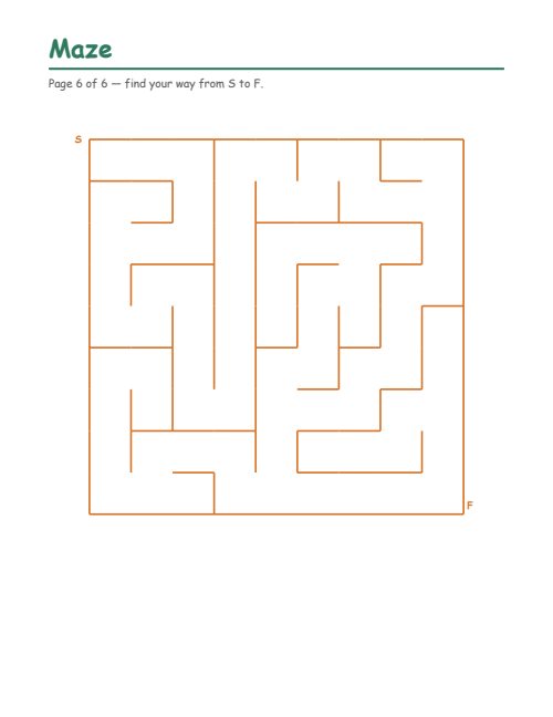 Mazes, page 6
