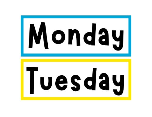 Days of the Week, page 5
