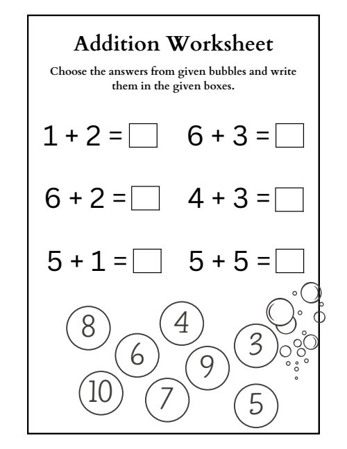 Addition — Worksheet 2