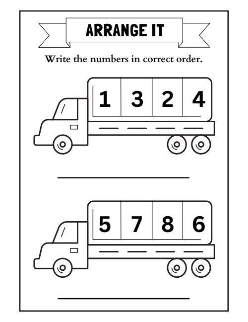 Arrange the Numbers, page 2