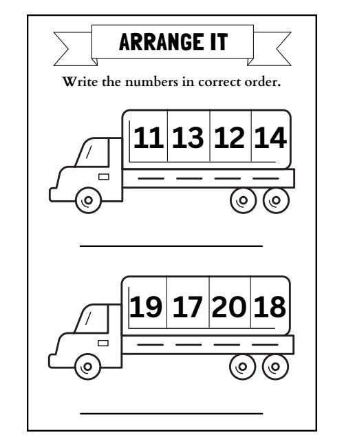 Arrange the Numbers, page 4
