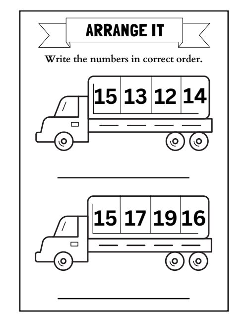 Arrange the Numbers, page 5
