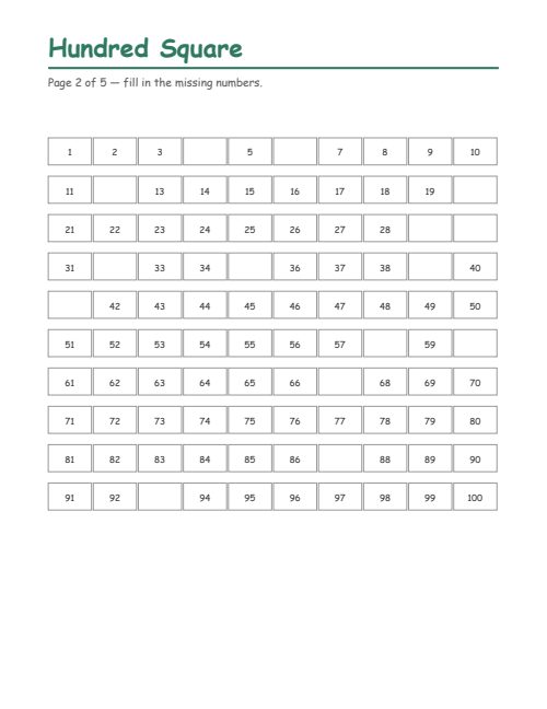 Hundred Square, page 2
