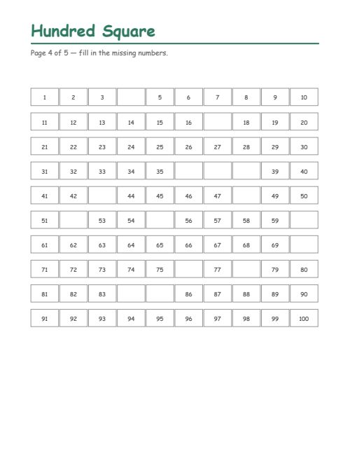 Hundred Square, page 4