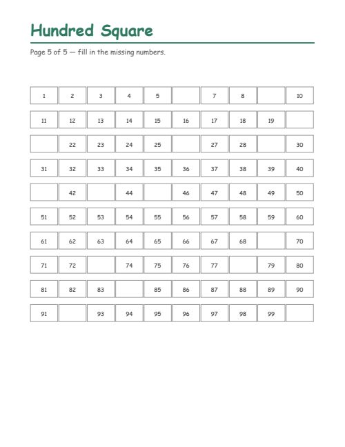 Hundred Square, page 5