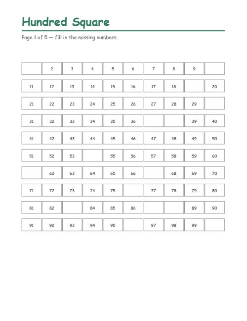 Hundred Square