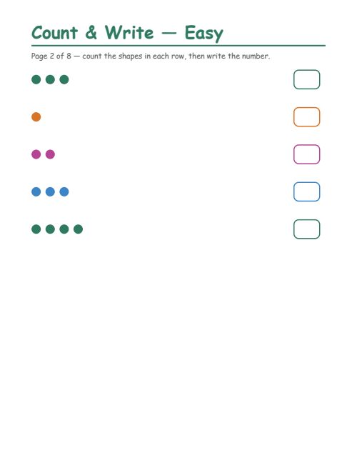 Counting — Easy, page 2