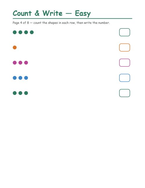 Counting — Easy, page 4