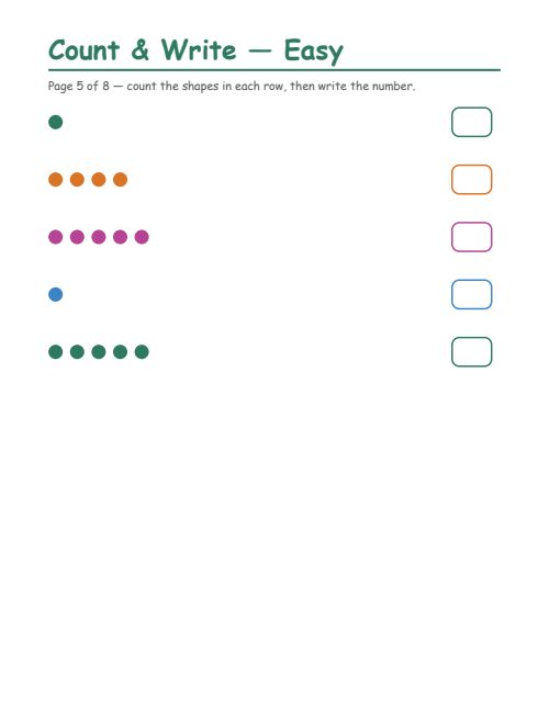 Counting — Easy, page 5