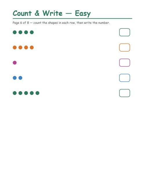 Counting — Easy, page 6