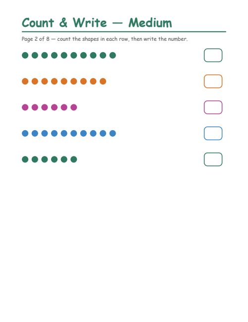 Counting — Medium, page 2