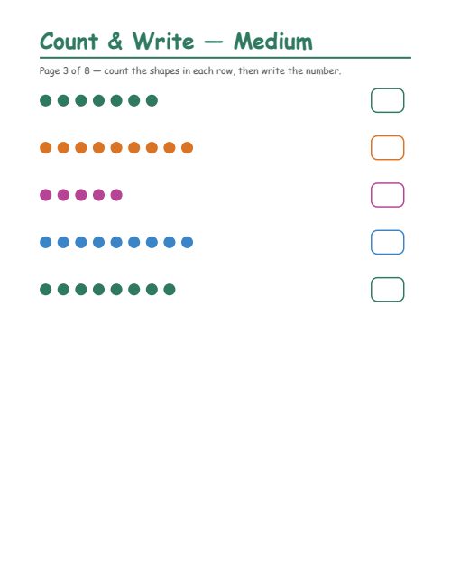 Counting — Medium, page 3