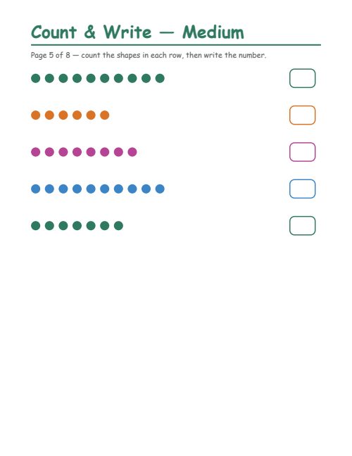 Counting — Medium, page 5