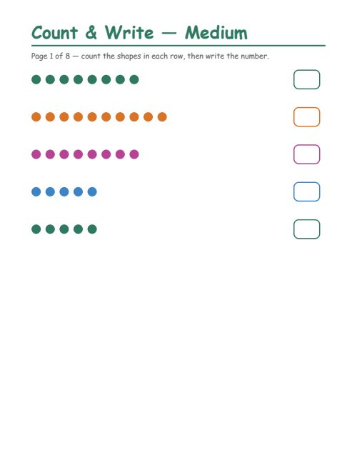 Counting — Medium