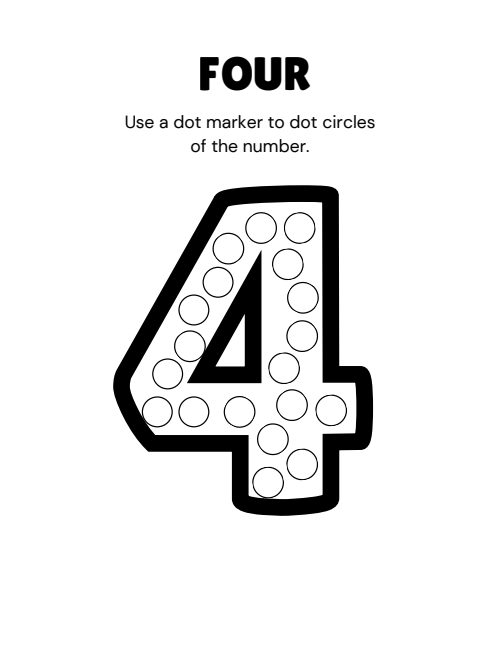 Early Numbers Activity, page 6