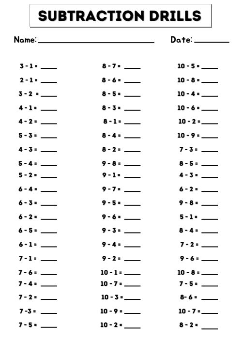 Math Activity Worksheets, page 4
