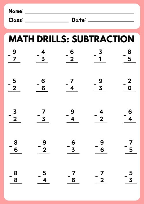 Math Activity Worksheets, page 6