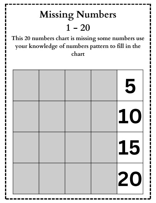Missing Numbers, page 3