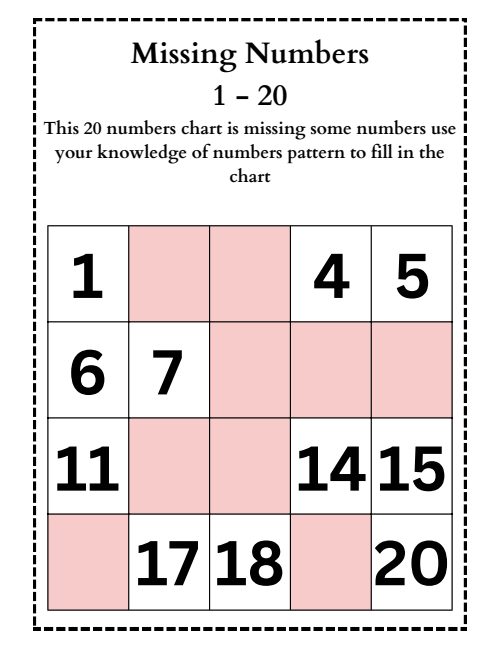 Missing Numbers, page 6