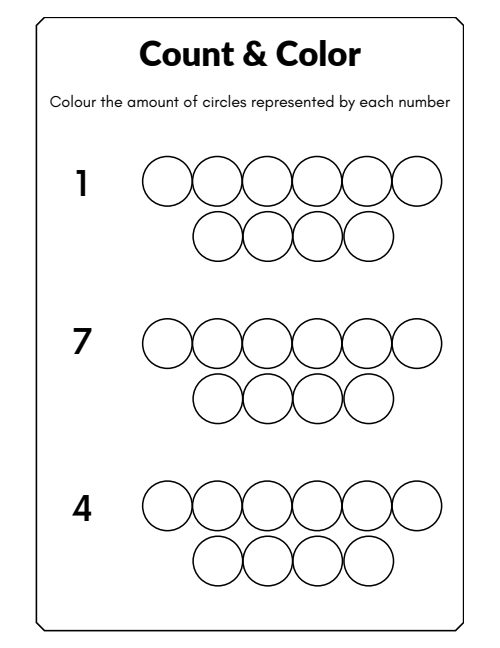 Numbers Coloring — Worksheet 2, page 3