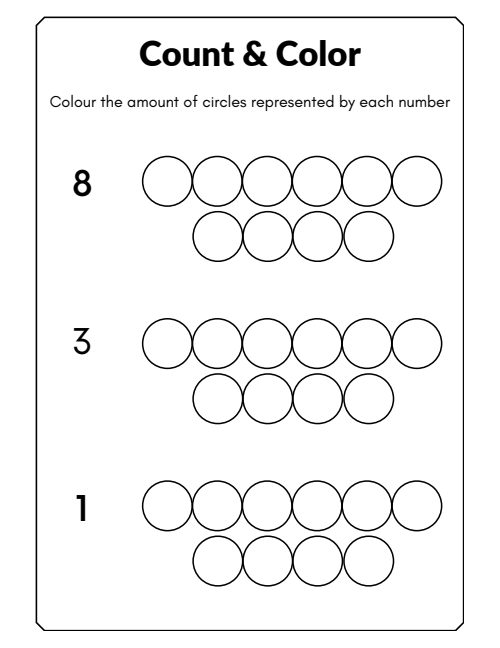 Numbers Coloring — Worksheet 2, page 4