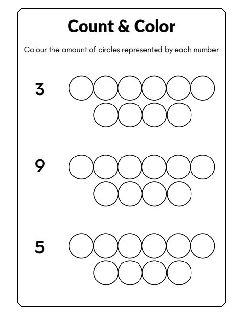 Numbers Coloring — Worksheet 2