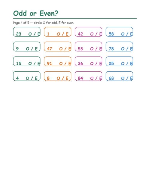 Odd or Even?, page 4