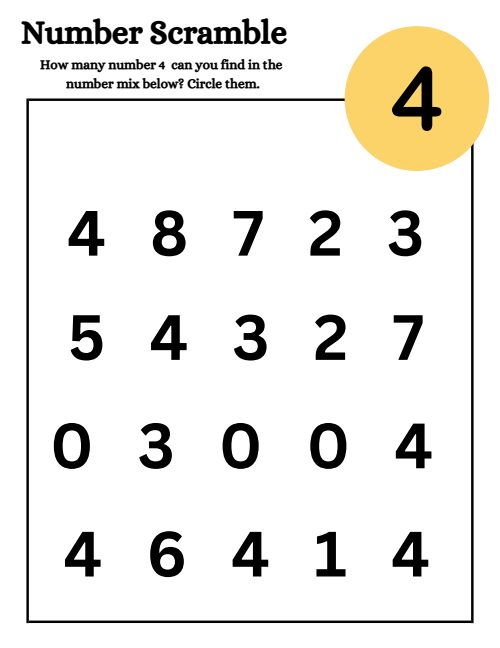 Scramble — Worksheet 1, page 2