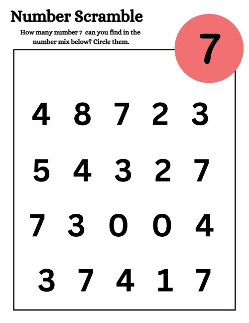 Scramble — Worksheet 1, page 3